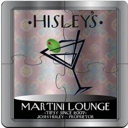 Personalized Martini Swank Coaster Puzzles