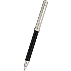 Black Lacquer and Sterling Silver Chess Ballpoint Pen