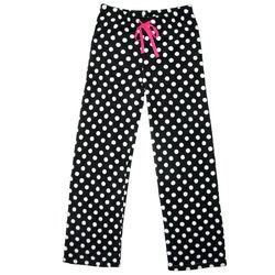 Women's Polka Dot Pajama Plush Lounge Pants