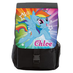 Personalized My Little Pony Rainbow Dash Front Flap Backpack