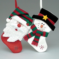 Snowman or Santa Stocking