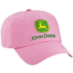 John Deere Ladies Pink Cotton Twill Cap