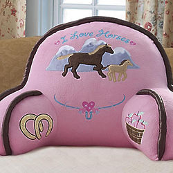 I Love Horses Lounge Pillow