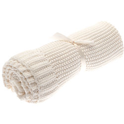 Baby's Ivory Crochet Knit Blanket