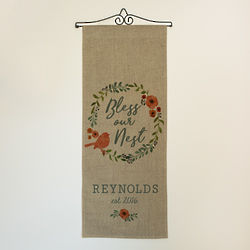 Personalized Bless Our Nest Wall Hanging