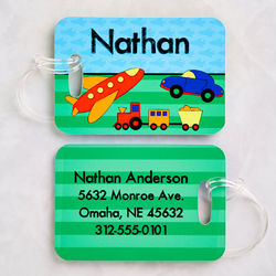 Boy's Just for Him Personalized Luggage Tag Set