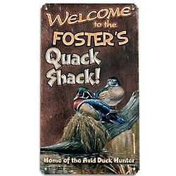 Personalized Quack Shack Metal Sign