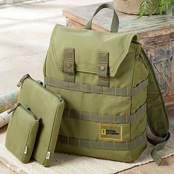 Desert Backpack with 2 Detachable Pockets