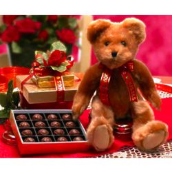 Valentine's Truffles with Furry Teddy Bear