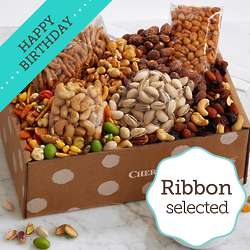 Snack Attack Gift Box with Birthday Ribbon