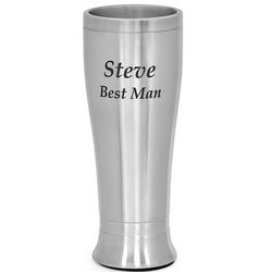 16 Ounce Stainless Steel Personalized Pilsner Tumbler