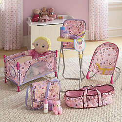 Girl's Baby Doll Accessory Set