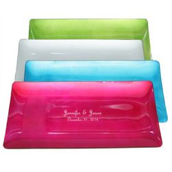Colored Glass Serving Tray