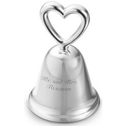 Personalized Silver Bell Favor