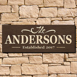 Brentwood Engraved 22" Signature Series House Sign