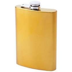Personalized Gold Finish Stainless Steel Flask