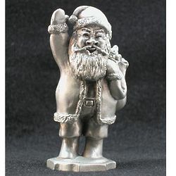 Welcoming Santa Pewter Figurine