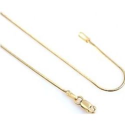 14K White or Yellow Gold Snake Chain Anklet