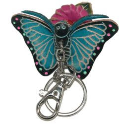 Leather Butterfly Key Chain