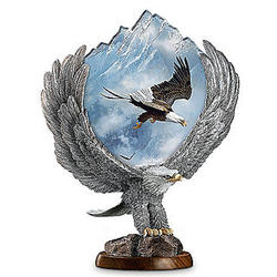 Ted Blaylock Free To Soar Mixed Media Eagle Sculpture