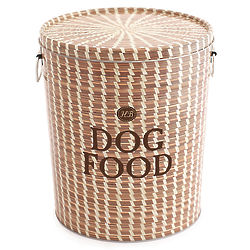 Small Sweetgrass Dog Food Storage Canister