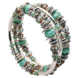 Turquoise Memorywire Wrap Bracelet