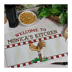 Rooster Kitchen Personalized Cutting Board