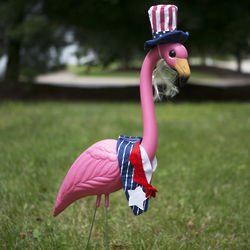Uncle Sam Flamingo Yard Stake