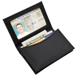 Multi-Function Business ID Card Case and Wallet in Black