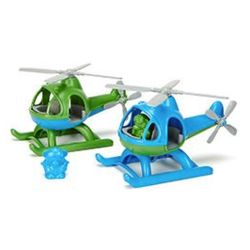 Toy Helicopter with Pilot in Green