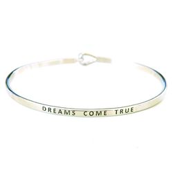 Inspiration Bangle in Rhodium or Gold