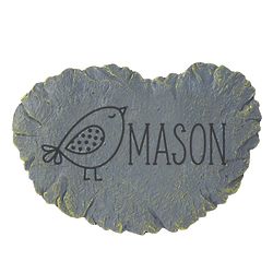 Personalized Little Birdies Small Garden Stepping Stone