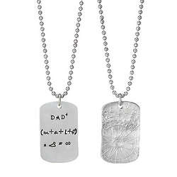 Personalized Dad Equation Necklace