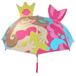 Girls Mermaid Pop Up Umbrella