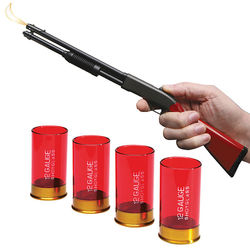 2nd Amendment Shotgun Shell Shot Glasses & Shotgun Grill Lighter