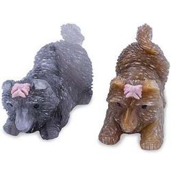 Playful Puppy Dogs Onyx Sculptures