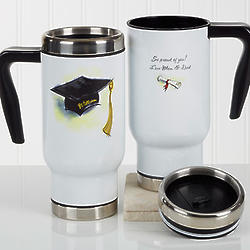 Personalized Cap & Diploma Commuter Travel Mug