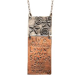 Live Peacefully Necklace