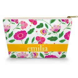 Personalized Makeup Bag with English Garden Pattern
