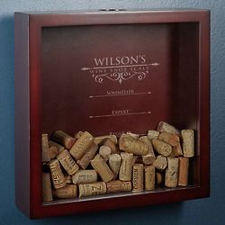 Essential Wine Snob Scale Cork Holder Engraved Shadow Box