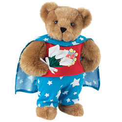 Super Mom Teddy Bear with Lily Bouquet