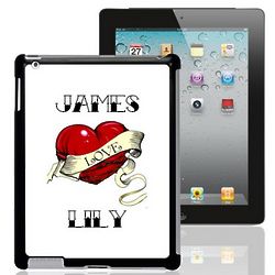 Heart Tattoo Personalized iPad Case