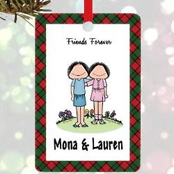 Friends Forever Personalized Ornament