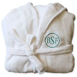 Personalized Plush Hooded Spa Robe