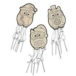 Christmas Owl Wind Chime Art and Crafts Kit