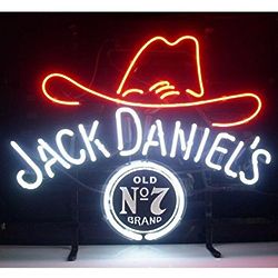Jack Daniel's Old Number 7 Hat Neon Sign