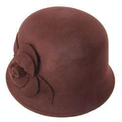 Vintage Style Wool Felt Cloche Hat