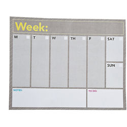 Weekly Planning Notepad Calendar