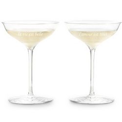 Elegance Champagne Belle Coupe Glasses