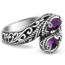 Signature Amethyst Bypass Ring
